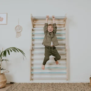 Triangle Pikler avec extension échelle suédoise – Pastel