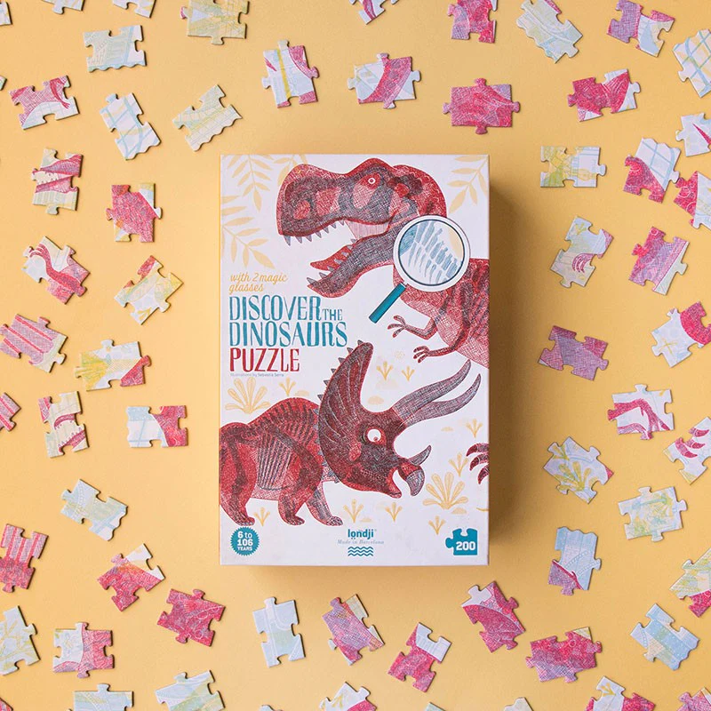 Puzzle | Découvres les dinosaures | 200 pcs
