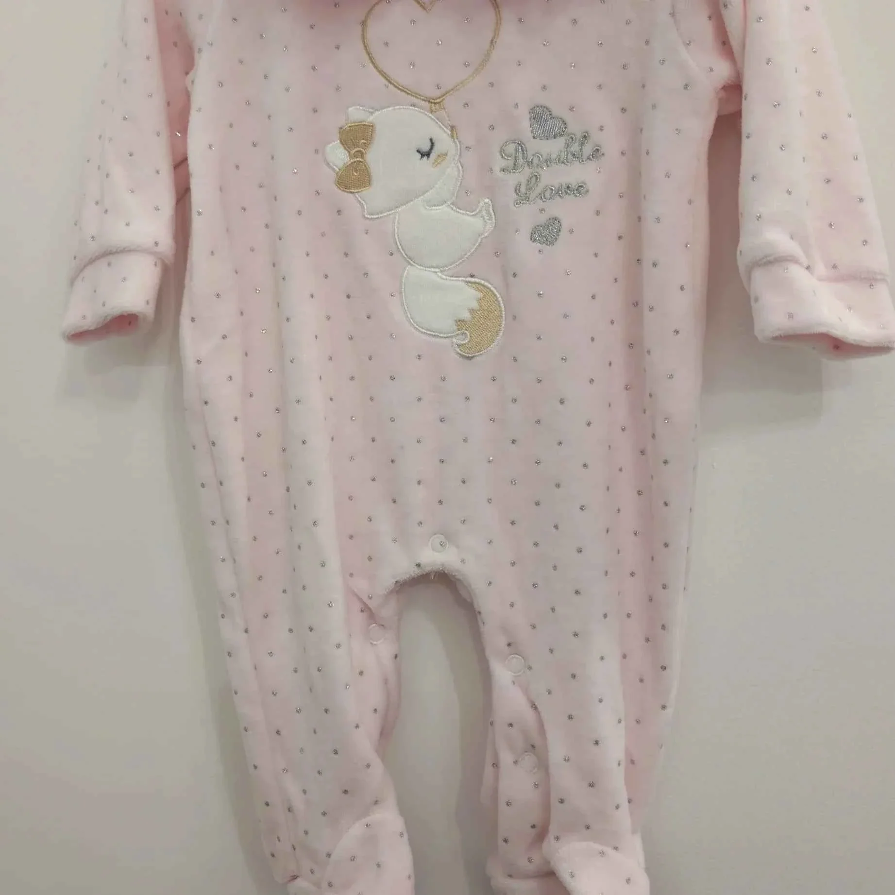 Pyjama fille col dentelle – Image 3