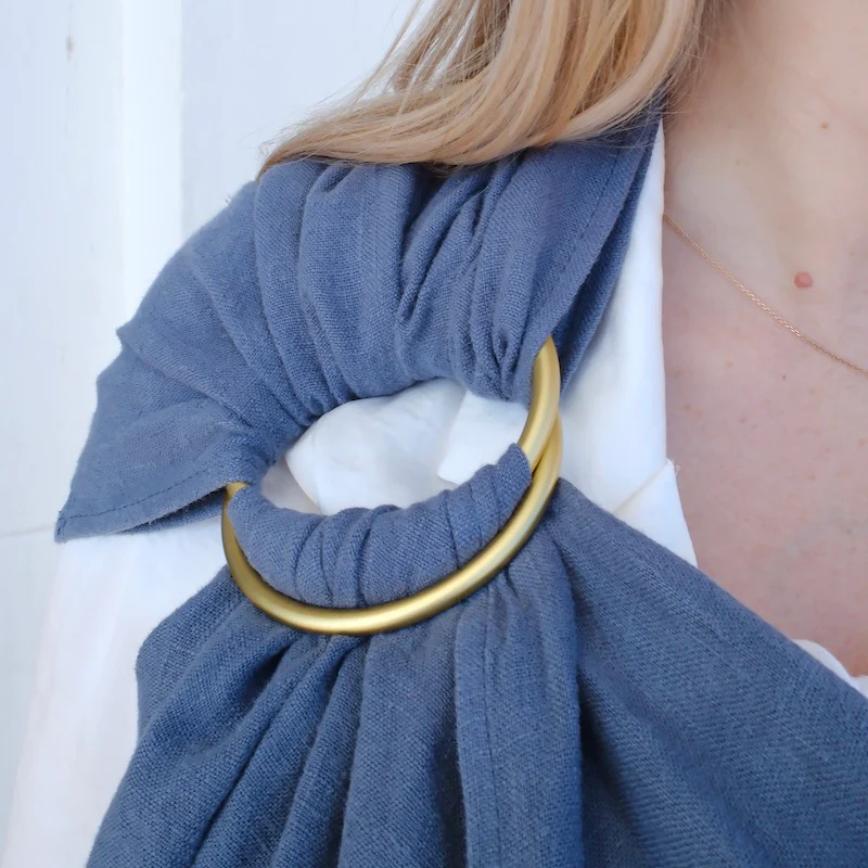 Ring Sling en Lin Bleuet – Image 2