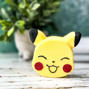 Bombe de bain avec figurine | Petit rongeur électrique jaune Poké