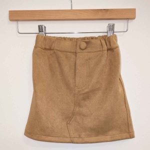 Jupe en suédine camel