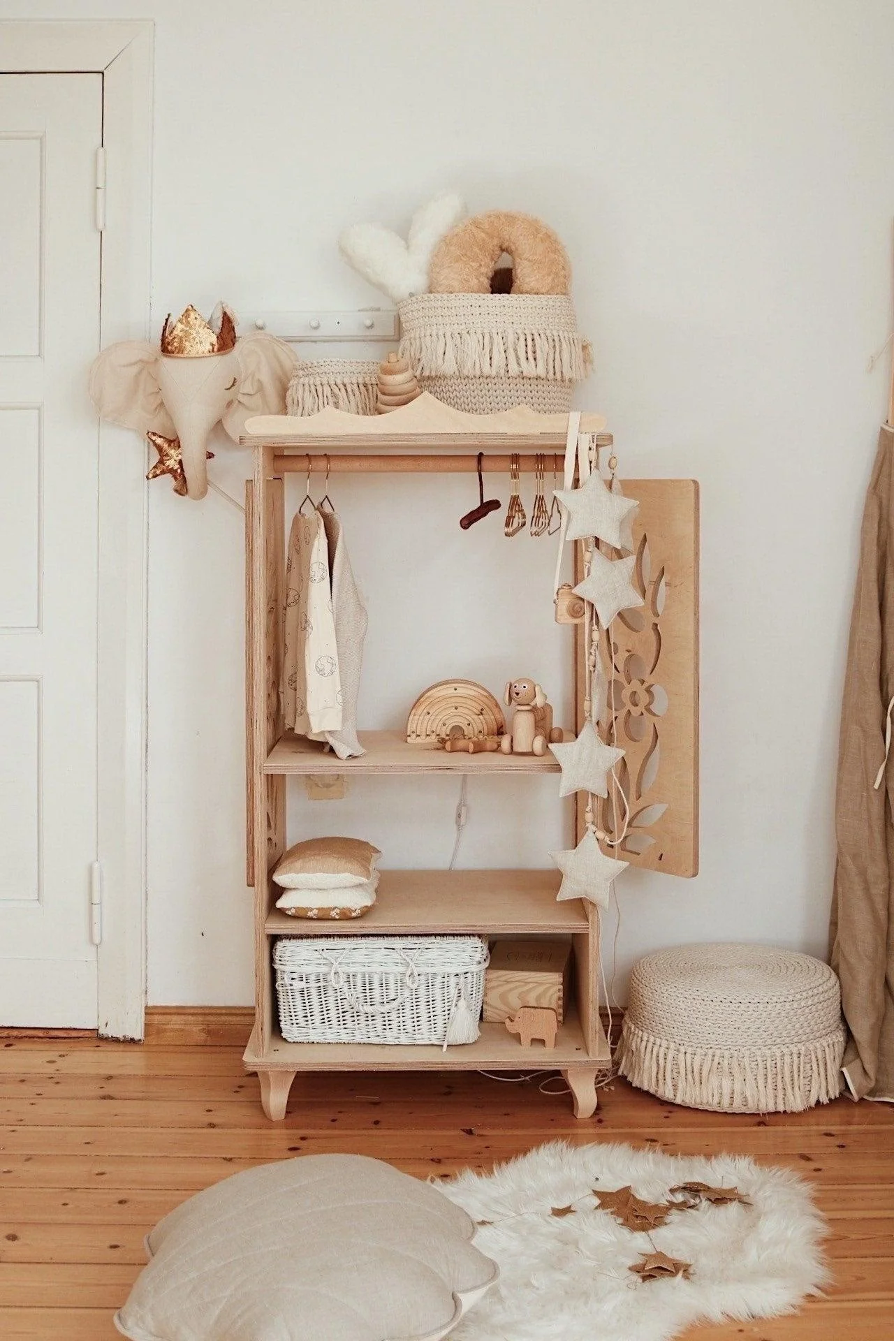 Guirlande d’étoiles lin lavé 3 m — Sable – Image 5