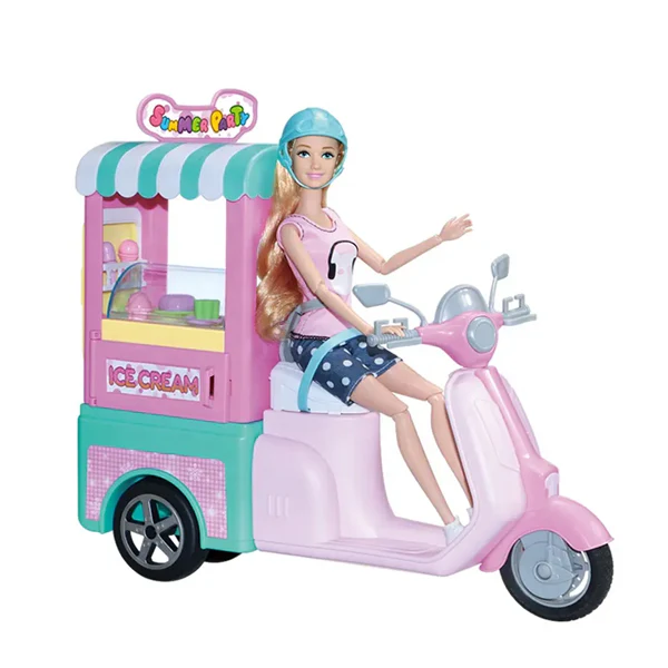 Kaibibi - Poupée avec moto à glace