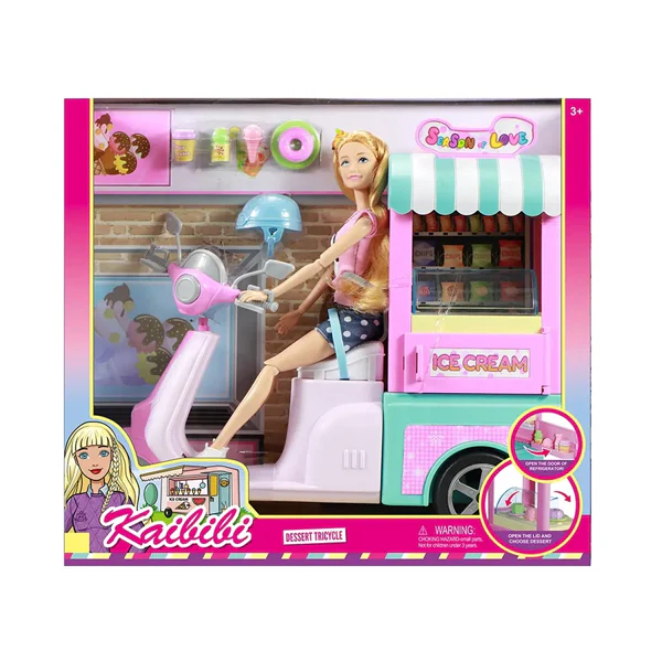 Kaibibi - Poupée avec moto à glace – Image 2