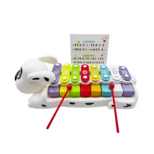 2 en 1 Xylophone et piano chien